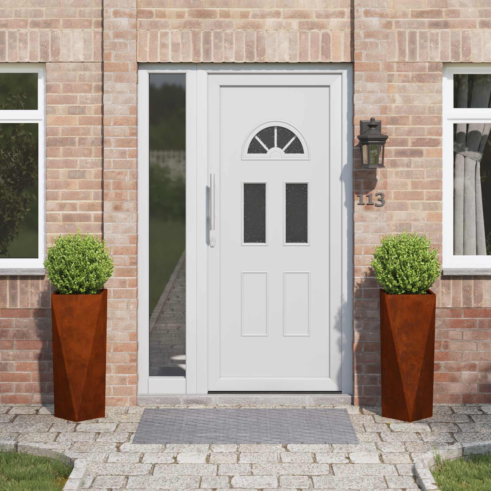 Sadilica 2 pcs Rđa 30 x 30 x 75 cm