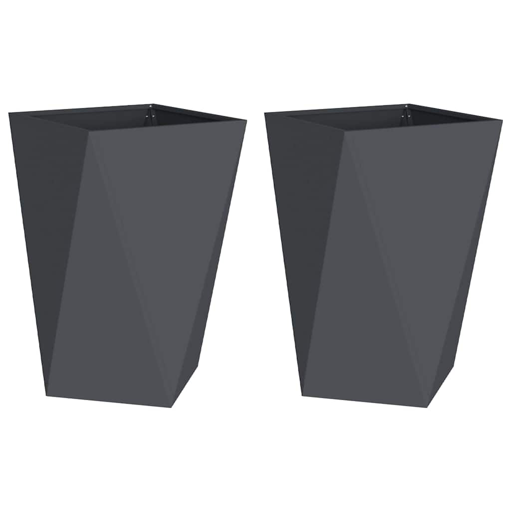 Sadilica 2 pcs Antracit 50 x 50 x 75 cm Čelik