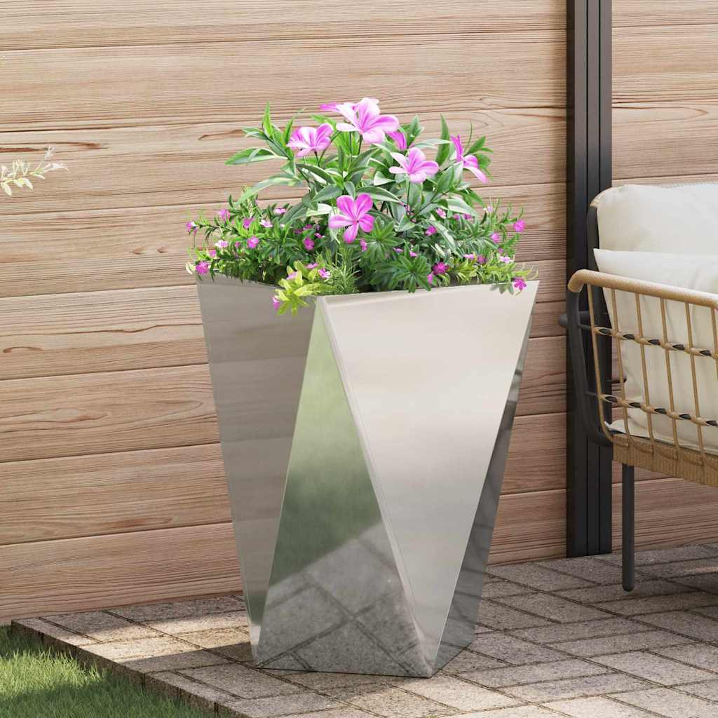 Sadilica 2 pcs Srebrno 50 x 50 x 75 cm Cinkani čelik