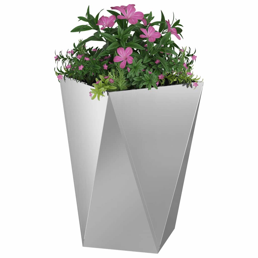 Sadilica 2 pcs Srebrno 50 x 50 x 75 cm Cinkani čelik