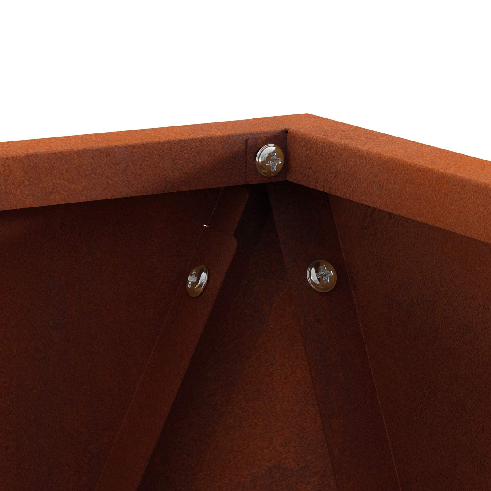 Sadilica 2 pcs Rđa 40 x 40 x 40 cm