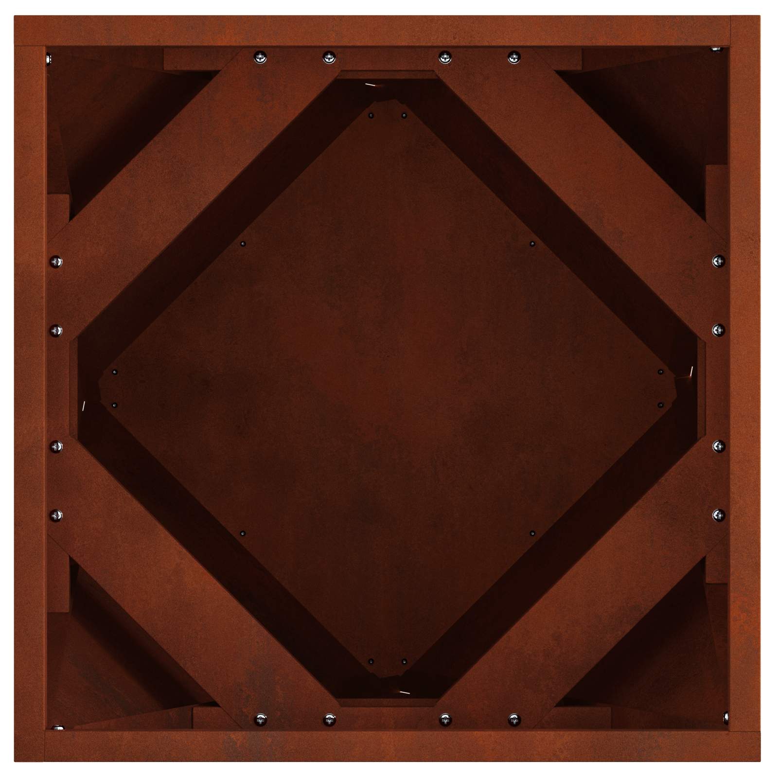 Sadilica 2 pcs Rđa 40 x 40 x 40 cm
