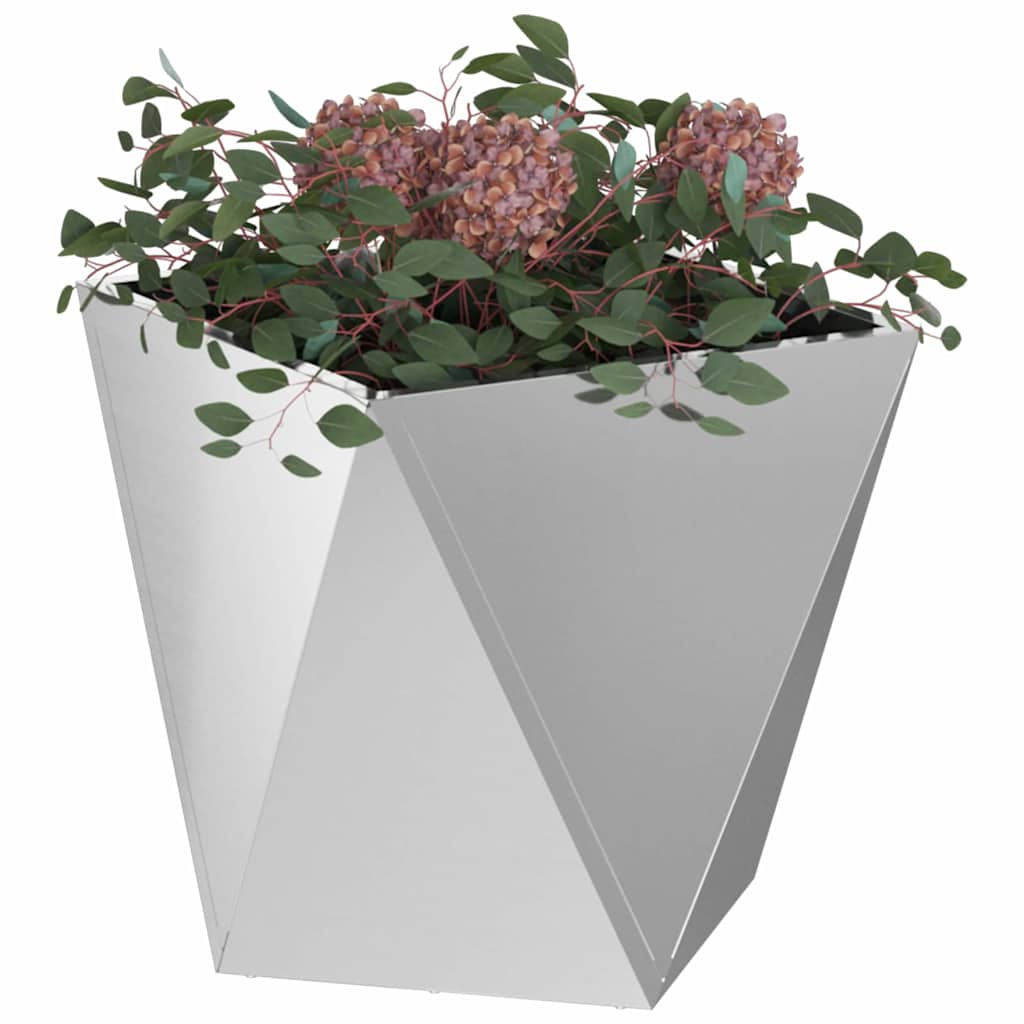Sadilica 2 pcs Srebrno 50 x 50 x 50 cm Cinkani čelik