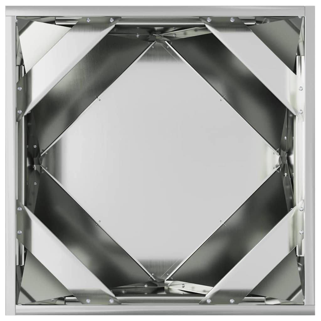 Sadilica 2 pcs Srebrno 50 x 50 x 50 cm Cinkani čelik