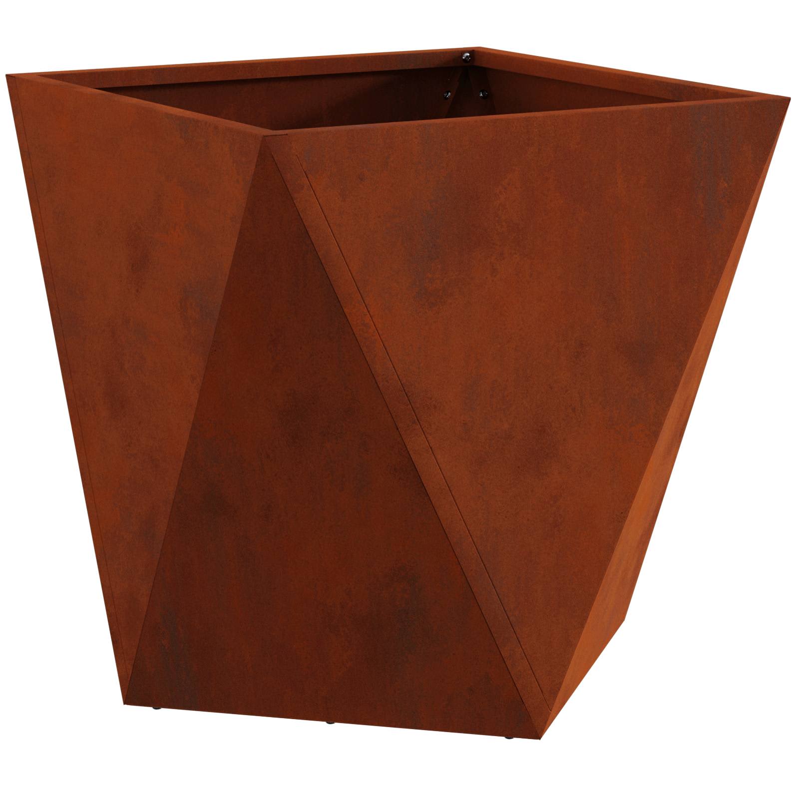 Sadilica Rđa 50 x 50 x 50 cm Čelik otporan na vremenske uvjete