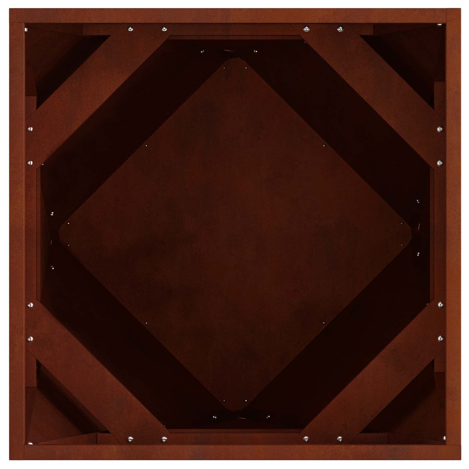 Sadilica 2 pcs Rđa 50 x 50 x 50 cm