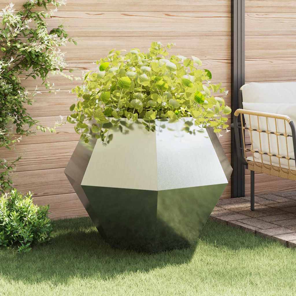 Sadilica 2 pcs Srebrno 100 x 100 x 80 cm Cinkani čelik