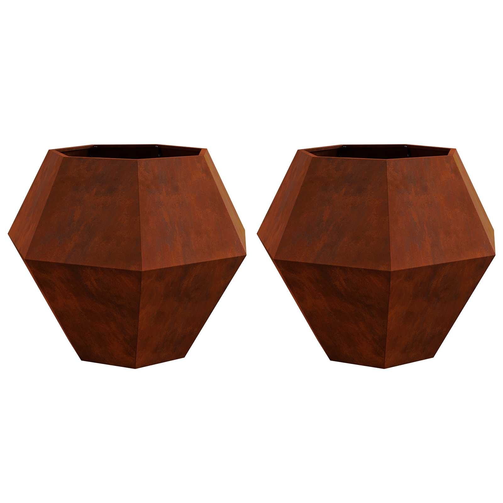 Sadilica 2 pcs Rđa 100 x 100 x 80 cm