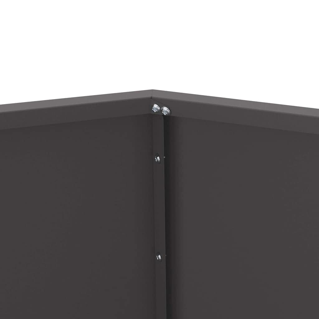 Sadilica 2 pcs Crna 75 x 75 x 60 cm Čelik