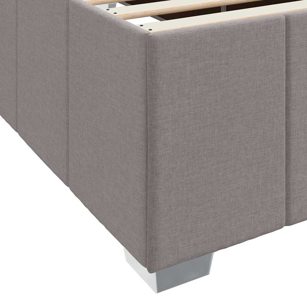 Krevetna konstrukcija Sivo-smeđa 100 x 200 cm tkanina