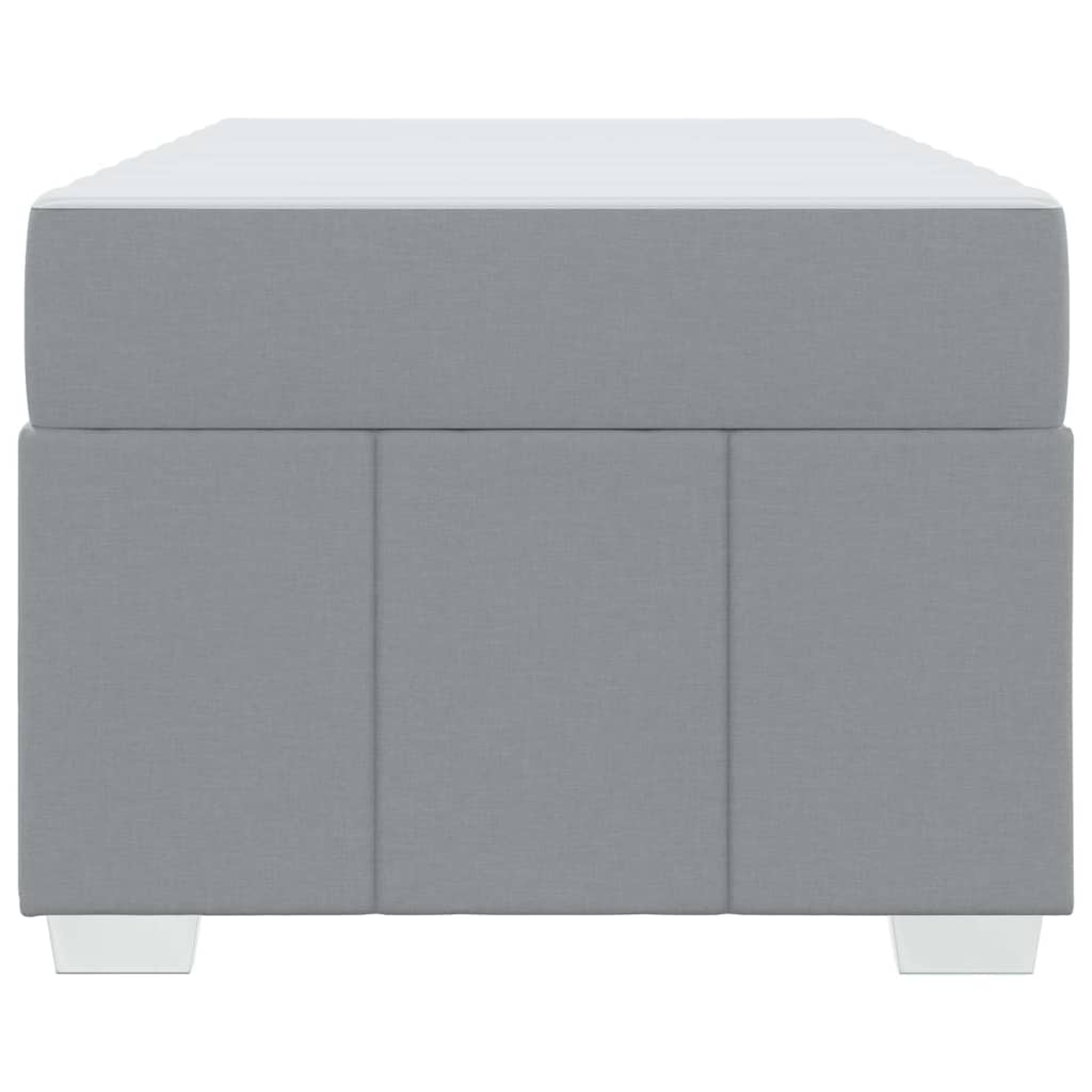 Krevetna konstrukcija Svijetlo siva 120 x 190 cm tkanina