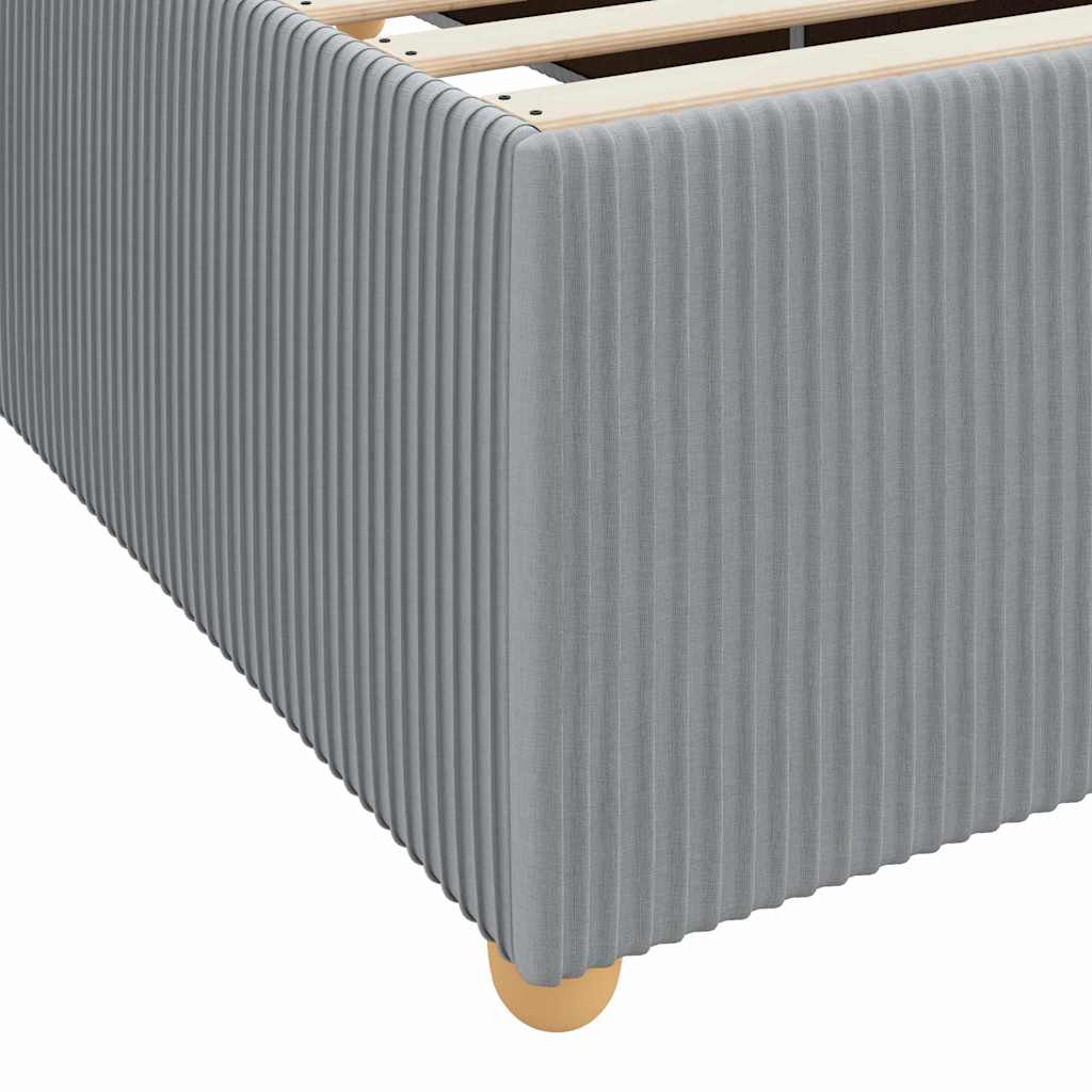 Krevetna konstrukcija Svijetlo siva 100 x 200 cm tkanina