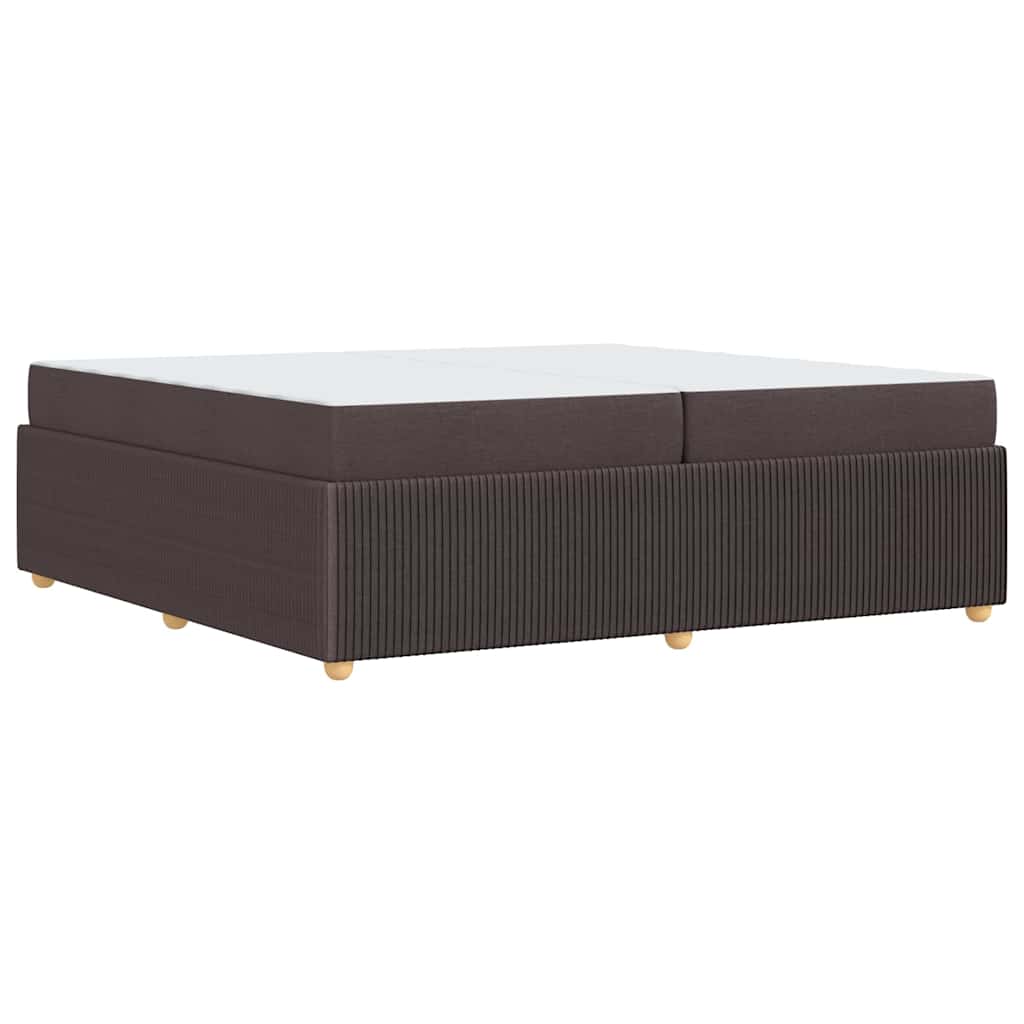 Krevetna konstrukcija Tamno smeđa 200 x 200 cm tkanina