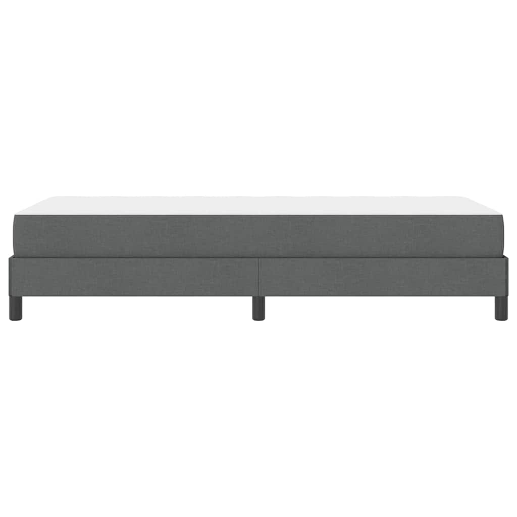 Krevet s opruga kutije Tamno siva 80 x 200 cm tkanina