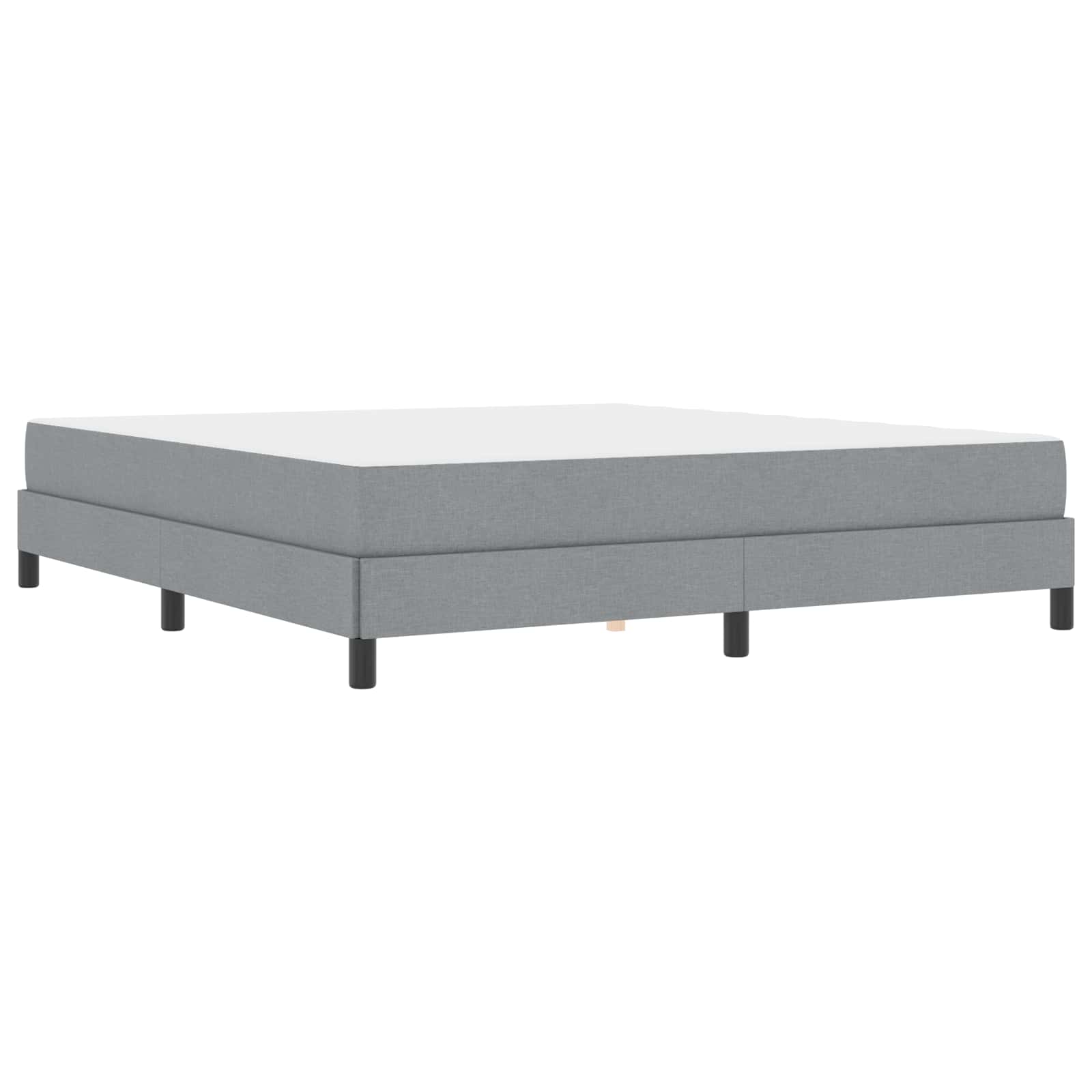 Krevet s opruga kutije Svijetlo siva 180 x 200 cm tkanina