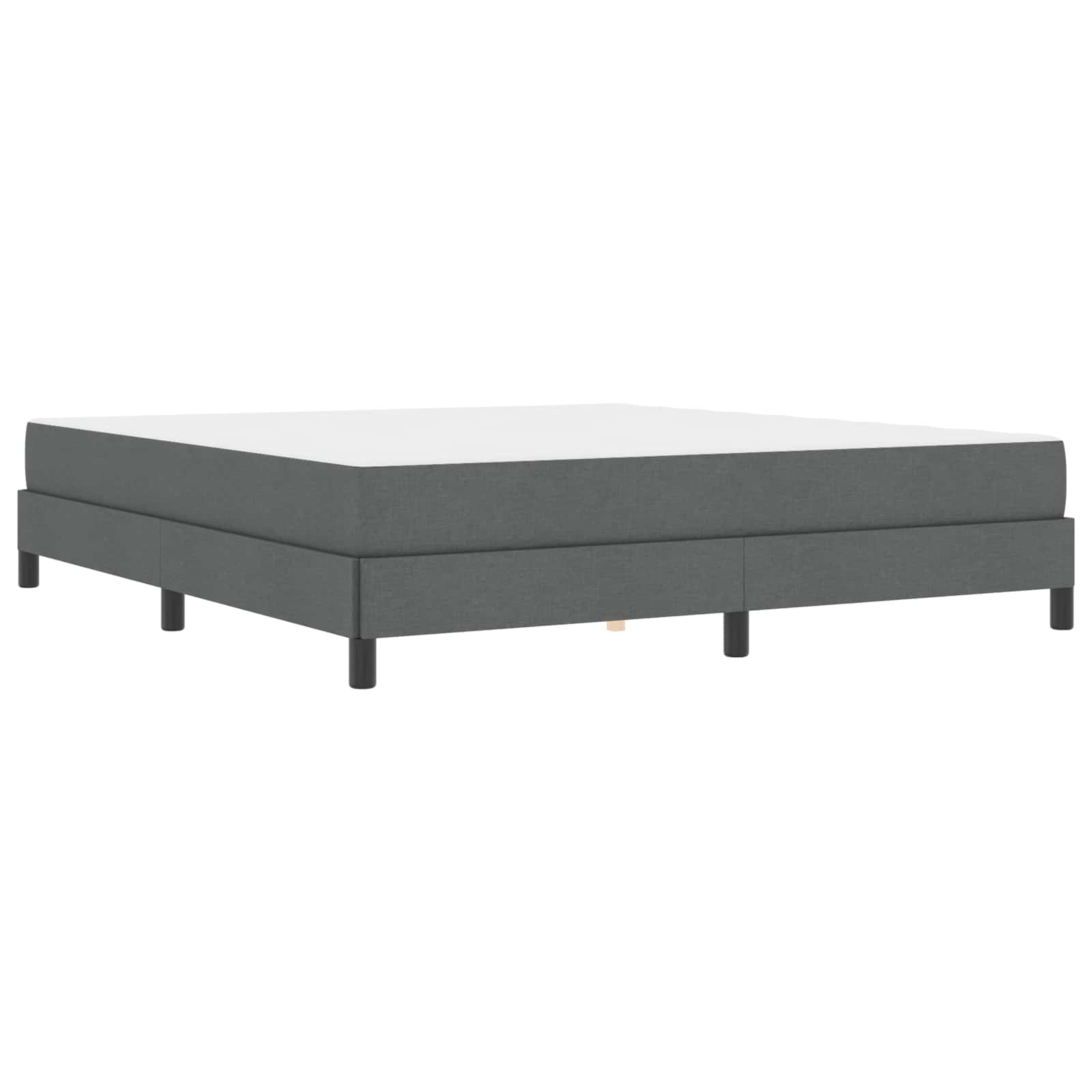 Krevet s opruga kutije Tamno siva 180 x 200 cm tkanina