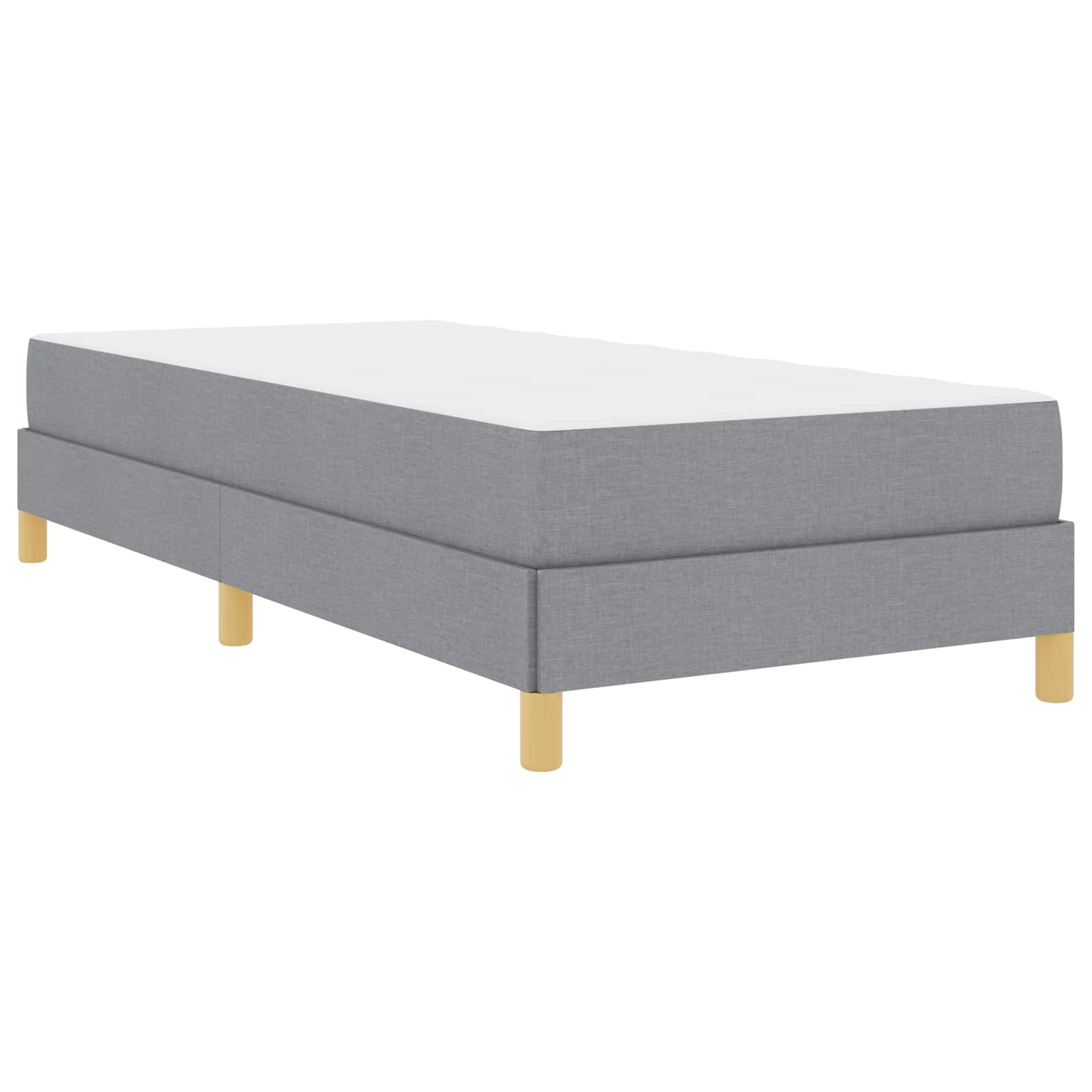 Krevet s opruga kutije Svijetlo siva 80 x 200 cm tkanina
