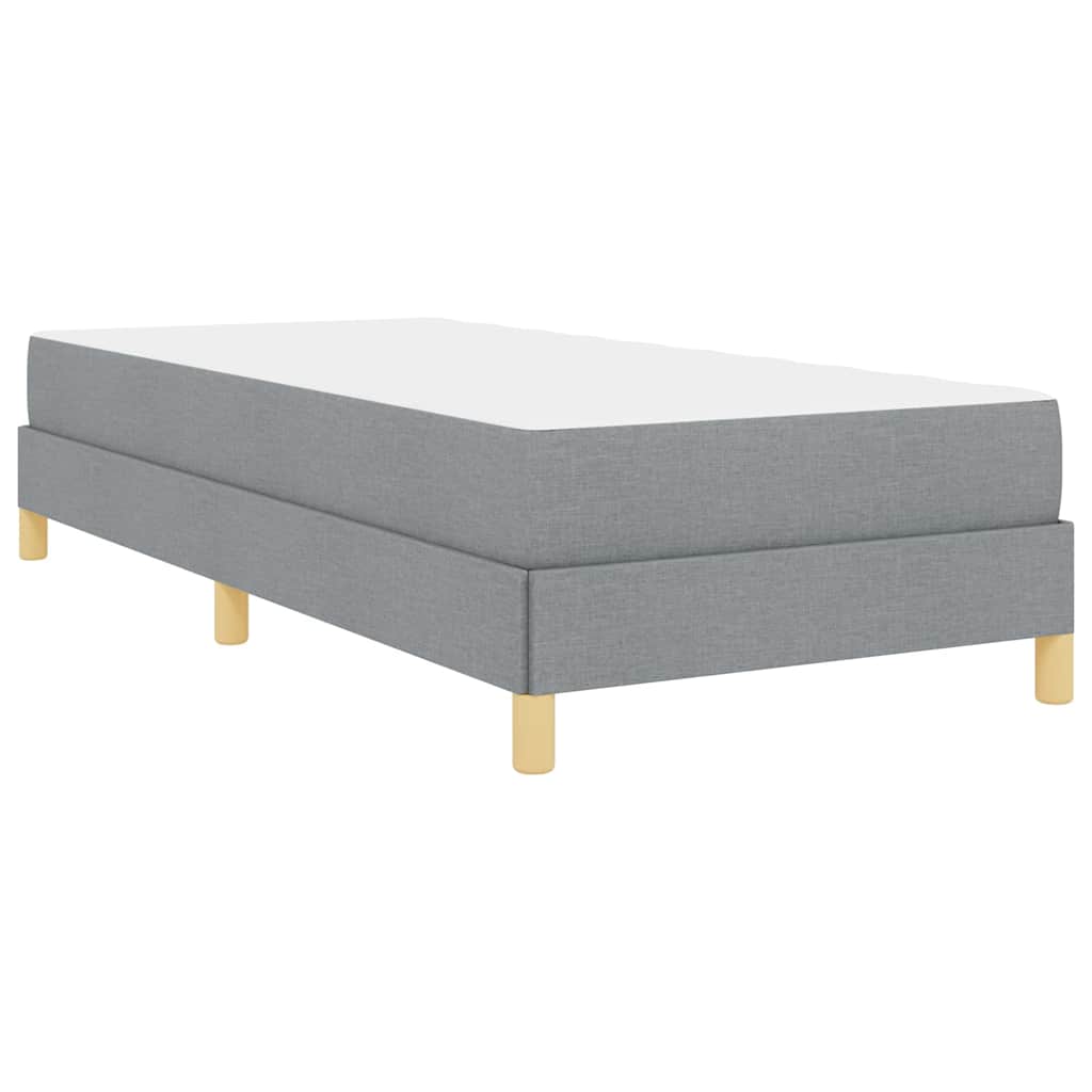 Krevet s opruga kutije Svijetlo siva 80 x 200 cm tkanina
