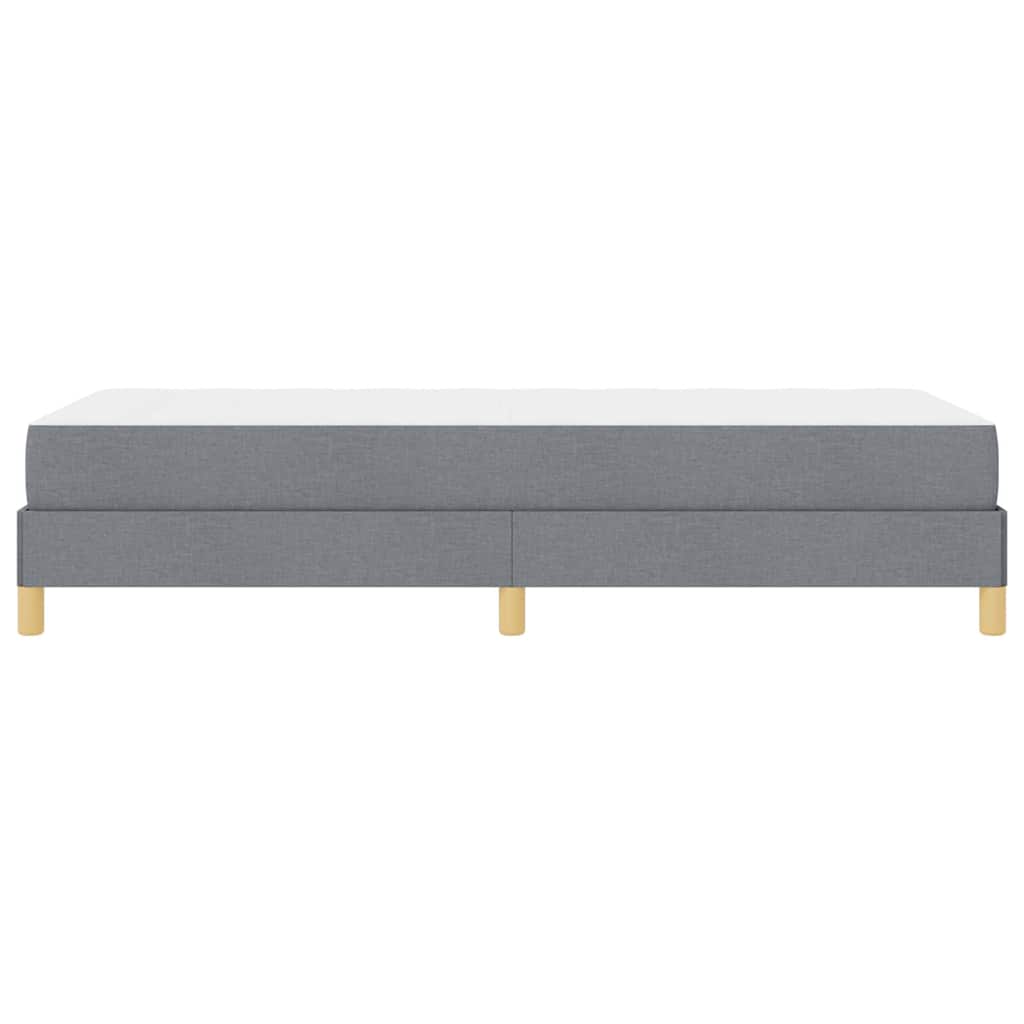 Krevet s opruga kutije Svijetlo siva 80 x 200 cm tkanina
