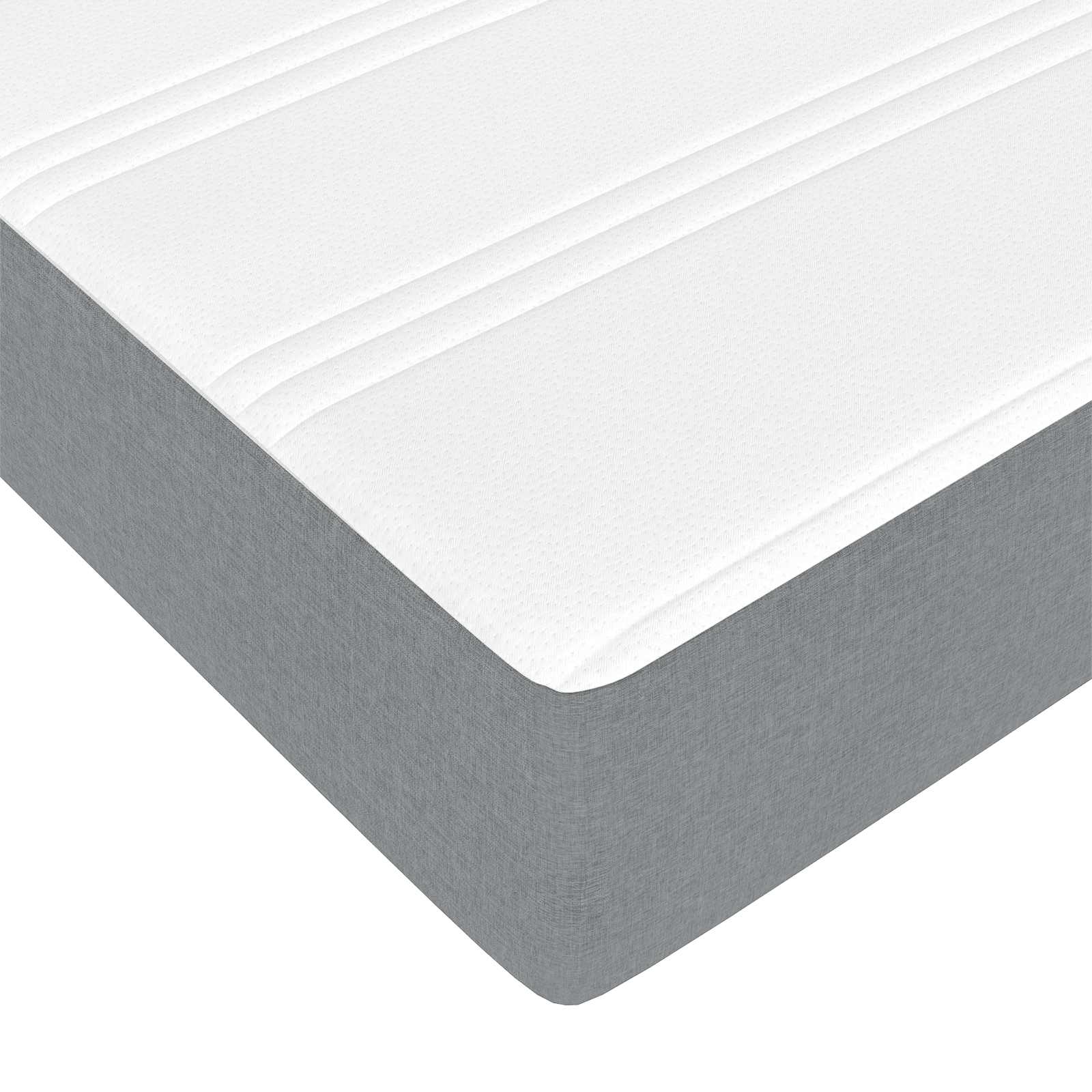 Krevet s opruga kutije Svijetlo siva 90 x 190 cm tkanina