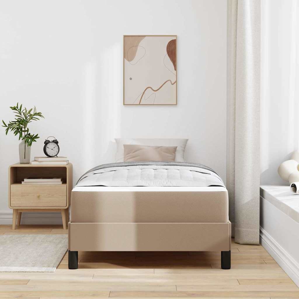 Krevetna konstrukcija Boja cappuccina 80 x 200 cm tkanina