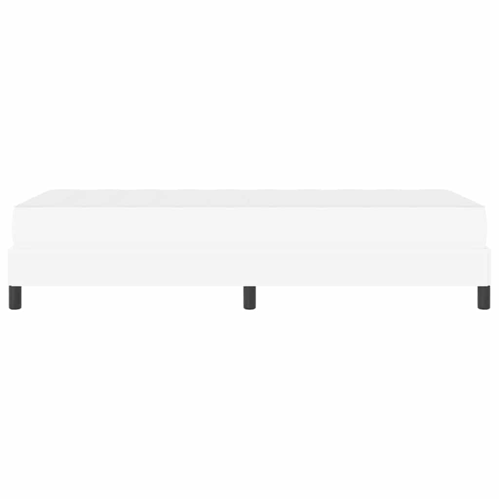 Krevetna konstrukcija Čista bijela 100 x 200 cm tkanina