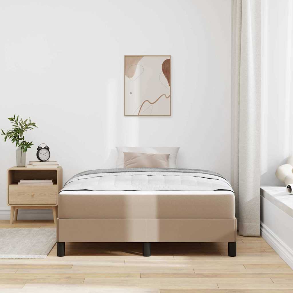 Krevetna konstrukcija Boja cappuccina 120 x 190 cm tkanina