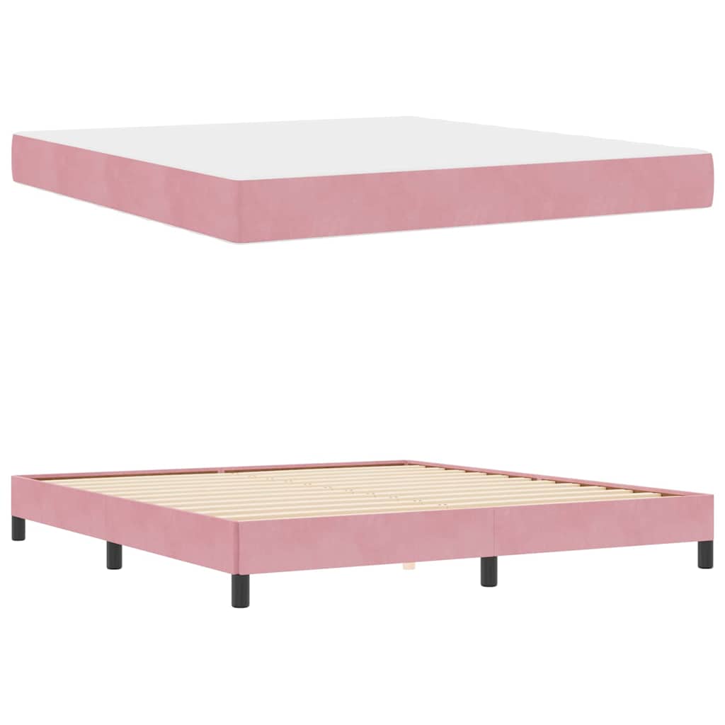 Krevet s opruga kutije Ružičasta 180 x 200 cm tkanina
