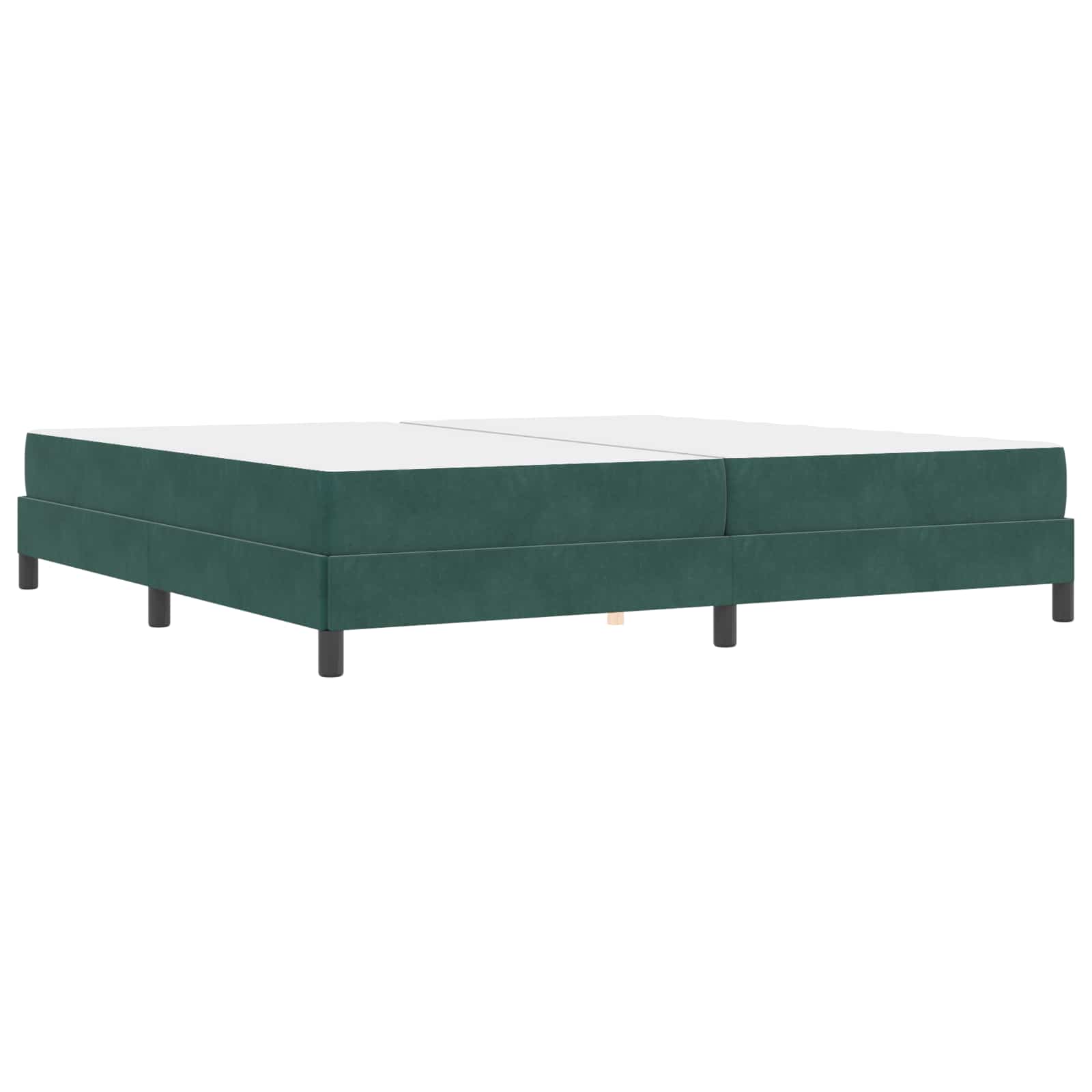 Krevet s opruga kutije Tamnozelena 200 x 200 cm tkanina