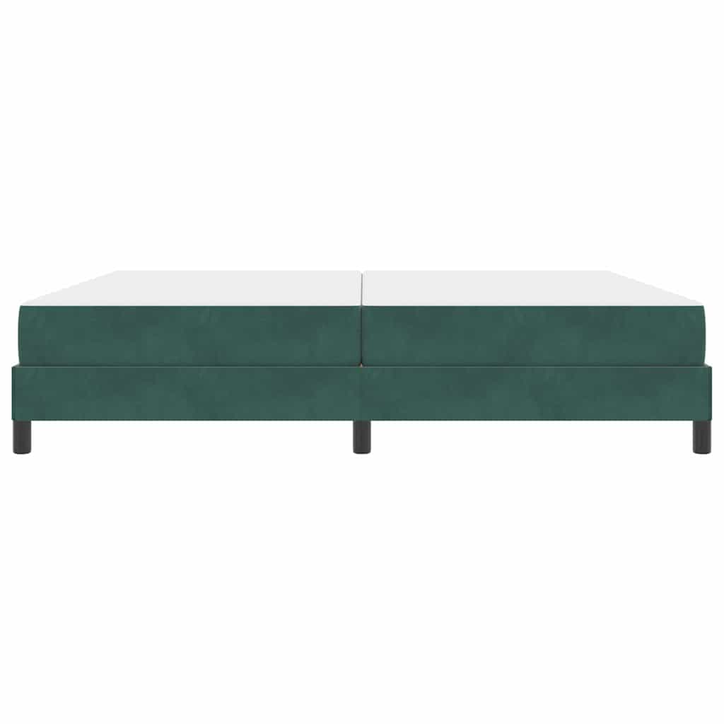 Krevet s opruga kutije Tamnozelena 200 x 200 cm tkanina