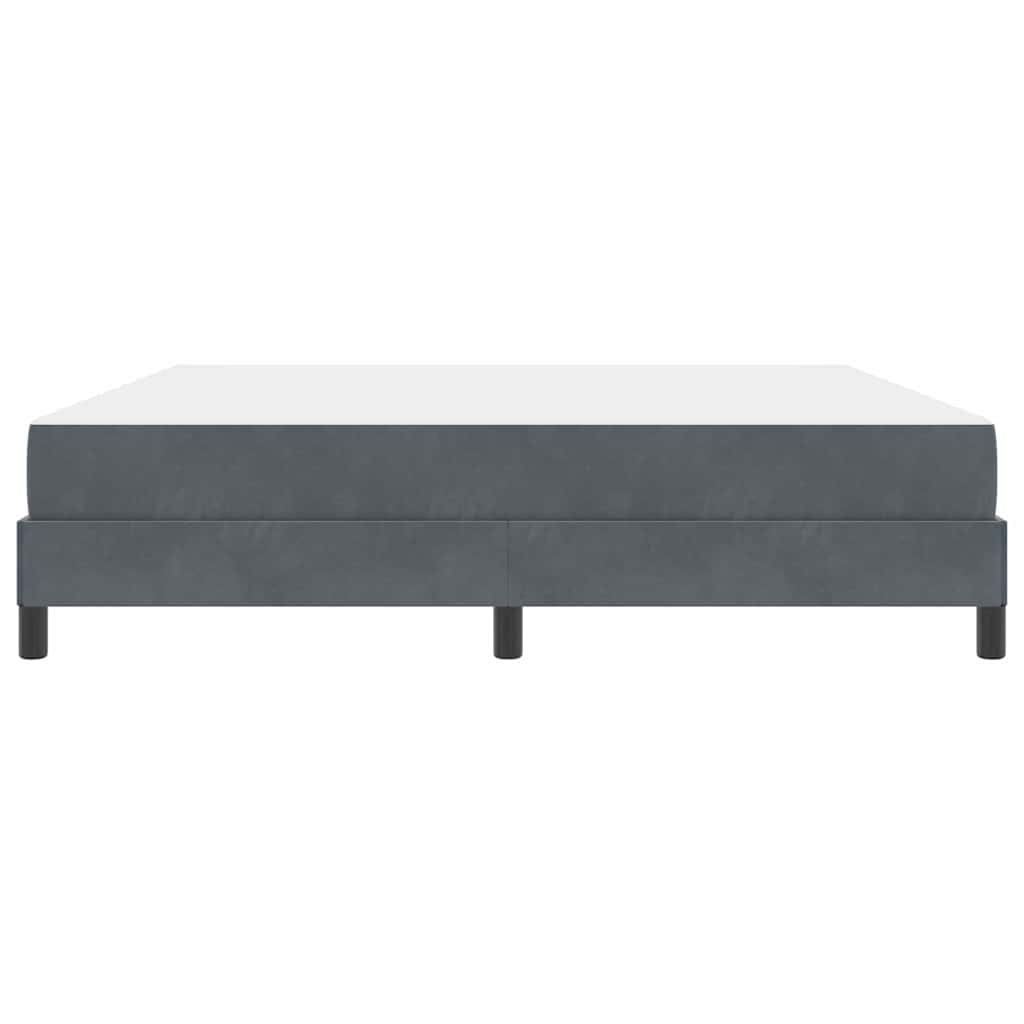 Krevet s opruga kutije Tamno siva 180 x 210 cm tkanina