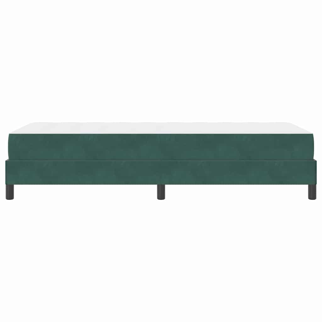 Krevet s opruga kutije Tamnozelena 80 x 220 cm tkanina