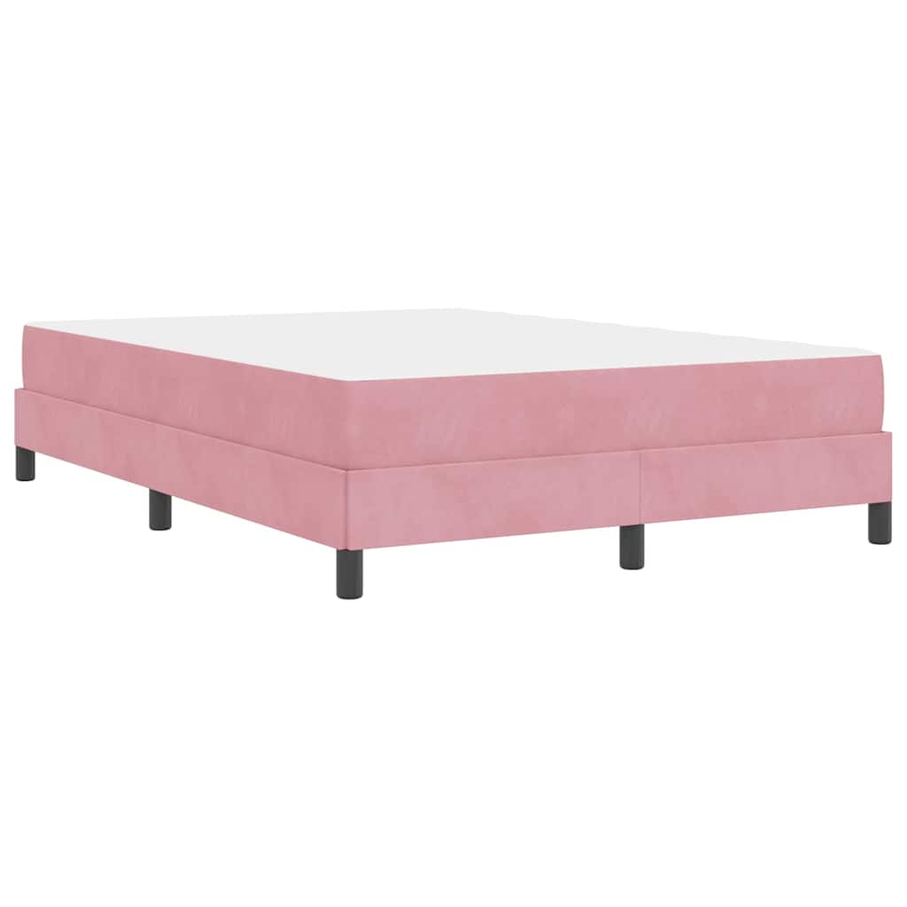 Krevet s opruga kutije Ružičasta 160 x 220 cm tkanina