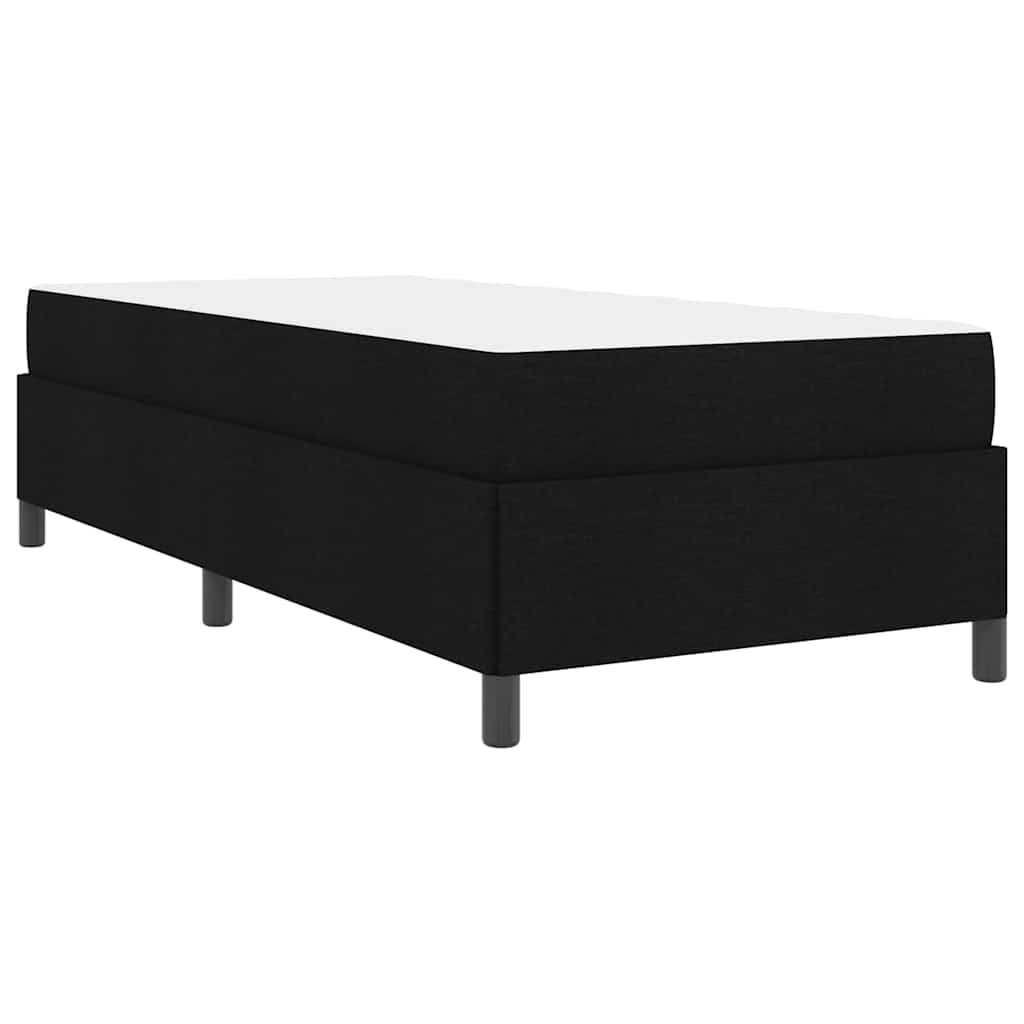 Krevet s opruga kutije Crna 90 x 200 cm tkanina