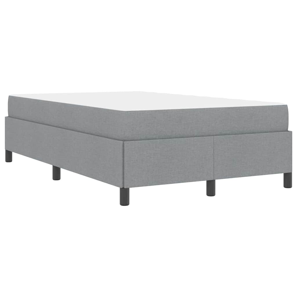 Krevet s opruga kutije Svijetlo siva 120 x 190 cm tkanina