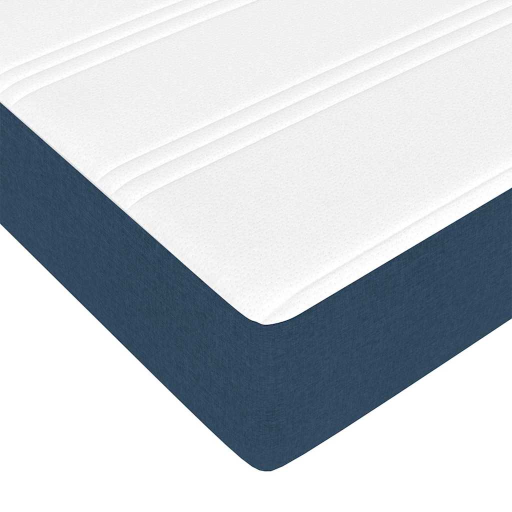 Krevet s opruga kutije Plava 160 x 200 cm tkanina