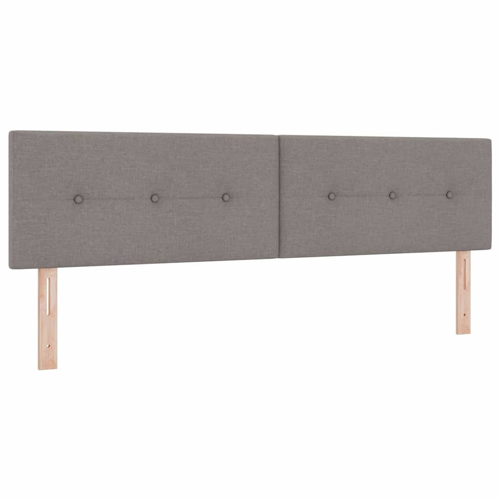 Krevet s opruga kutije Sivo-smeđa 200 x 180 cm tkanina
