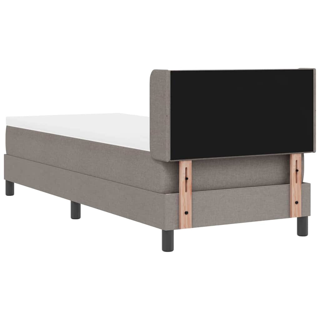Krevet s opruga kutije Sivo-smeđa 200 x 80 cm tkanina