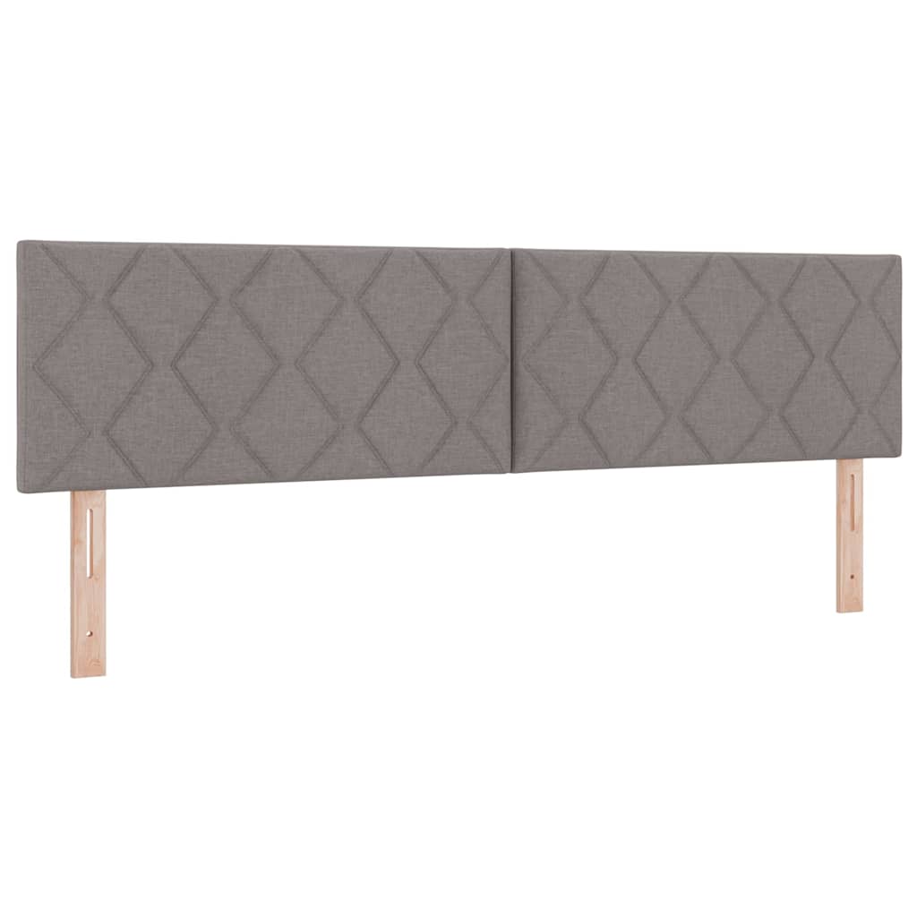 Krevet s opruga kutije Sivo-smeđa 200 x 180 cm tkanina