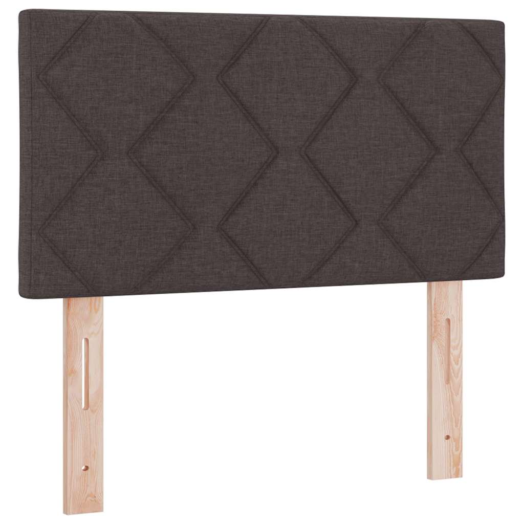 Krevet s opruga kutije Tamno smeđa 80 x 200 cm tkanina