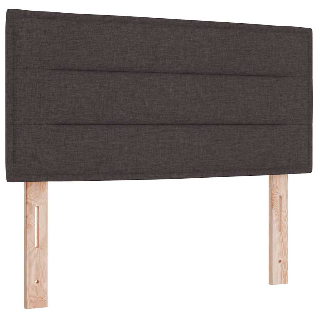 LED Box Spring Krevet Tamno smeđa 80 x 200 cm tkanina
