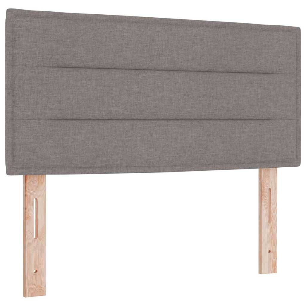 LED Box Spring Krevet Sivo-smeđa 100 x 200 cm tkanina