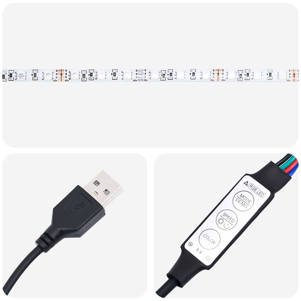 LED Box Spring Krevet Tamno smeđa 180 x 200 cm tkanina
