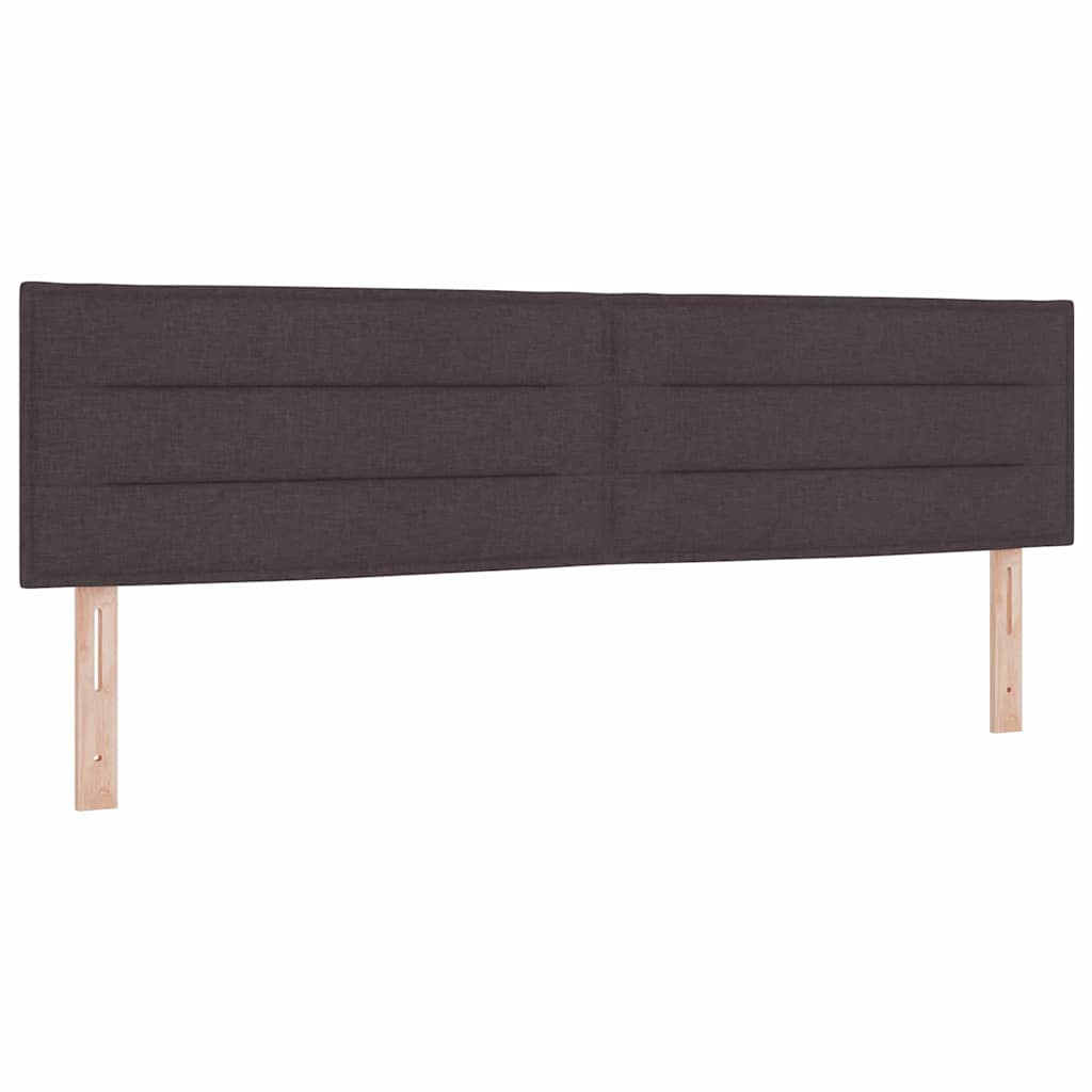 LED Box Spring Krevet Tamno smeđa 180 x 200 cm tkanina