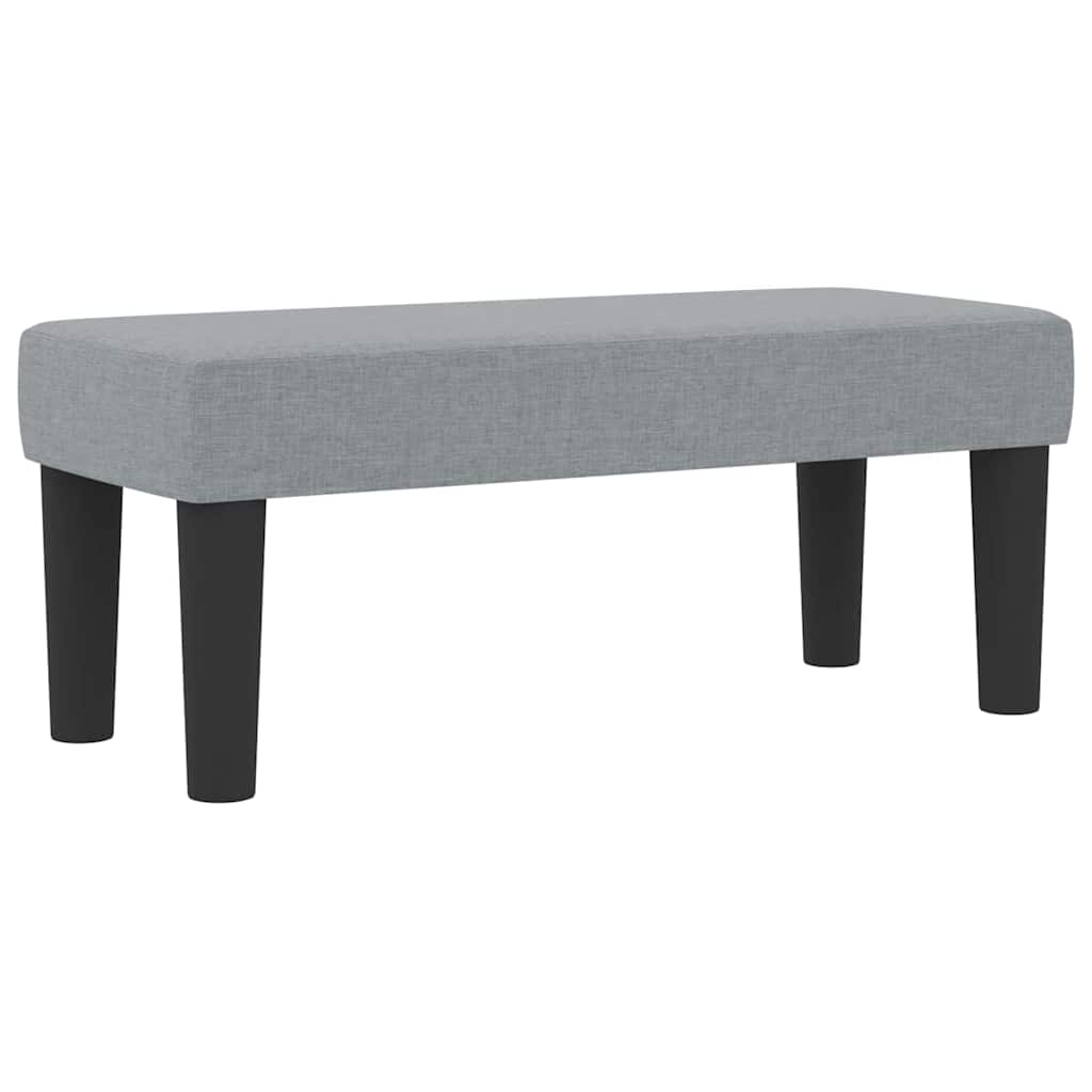 Krevet s opruga kutije Svijetlo siva 80 x 200 cm tkanina