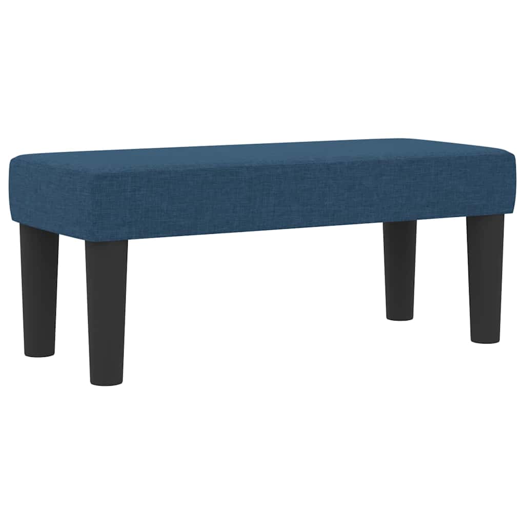 Krevet s opruga kutije s uzglavljem Plava 80 x 200 cm tkanina