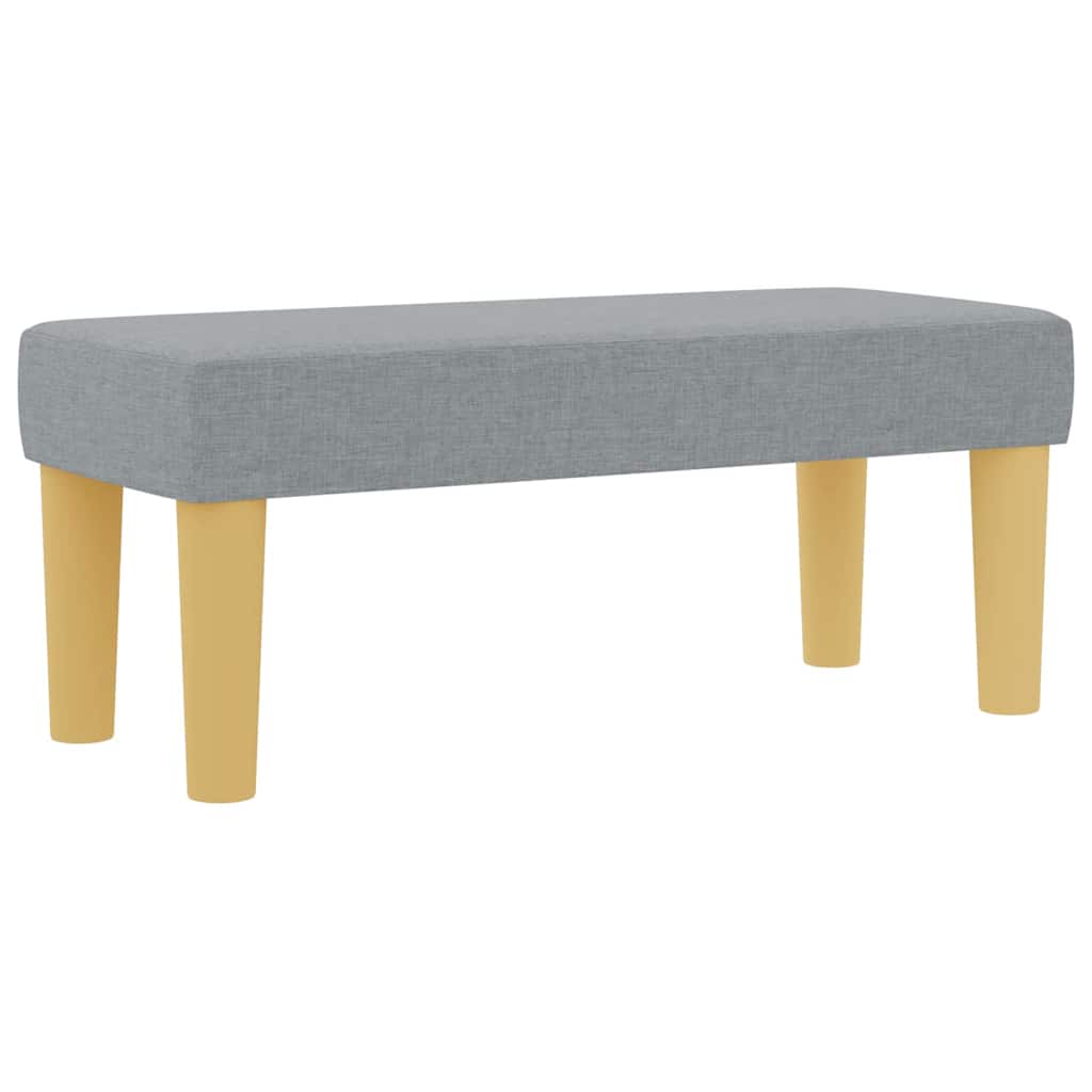Krevet s opruga kutije Svijetlo siva 200 x 80 cm tkanina