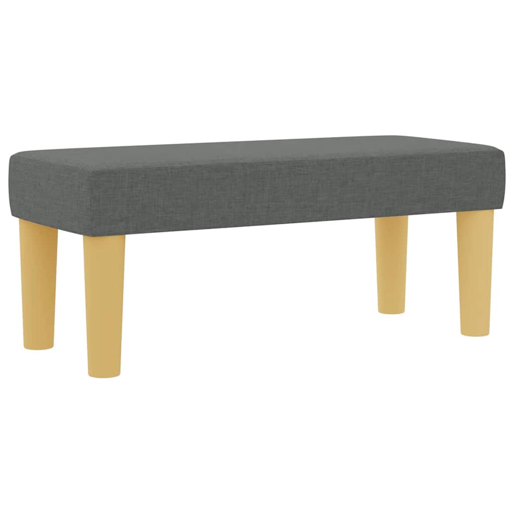 Krevet s opruga kutije Tamno siva 200 x 90 cm tkanina