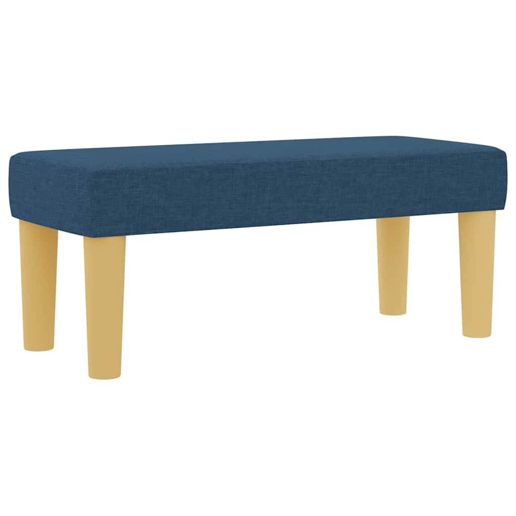 Krevet s opruga kutije s uzglavljem Plava 200 x 90 cm tkanina