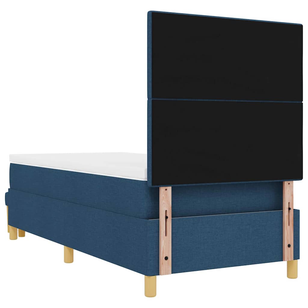 Krevet s opruga kutije s jastukom Plava 200 x 80 cm tkanina